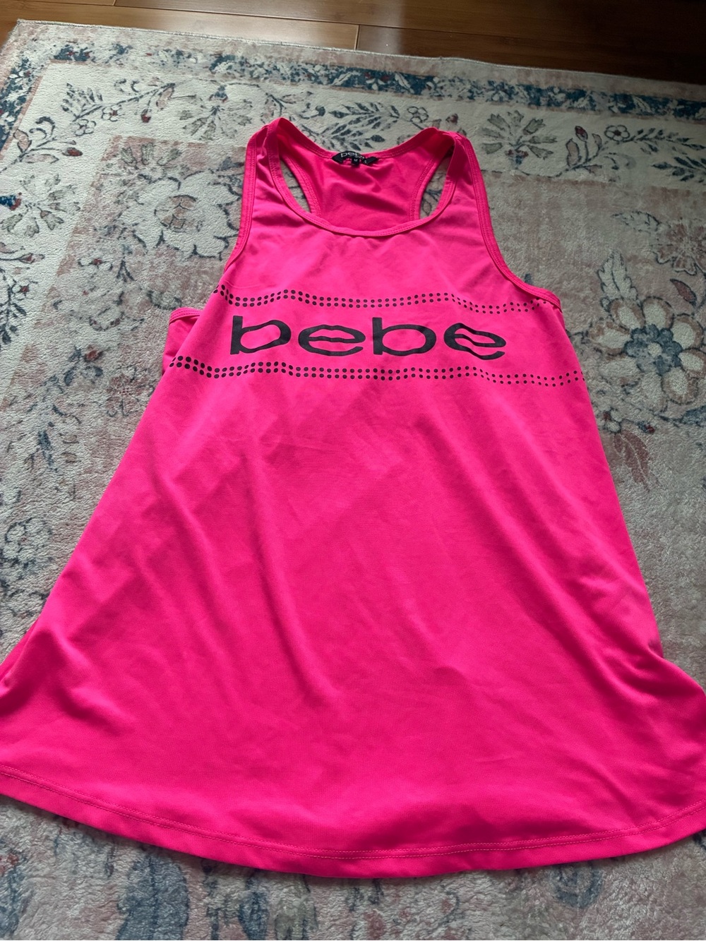 bebe y2k Hot Pink Racerback Athletic Tank